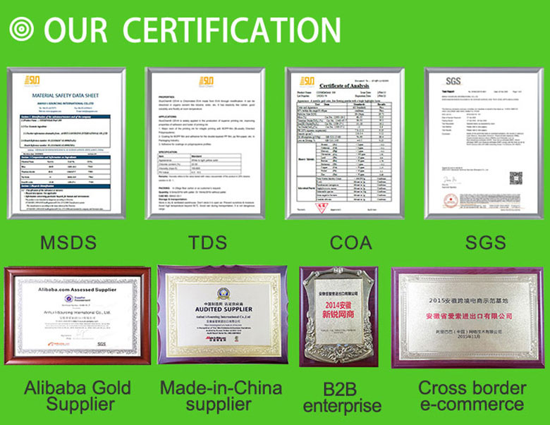 Certification of acrylic