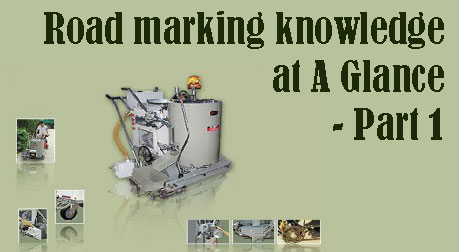 Road marking knowledge at a glance - Part 1