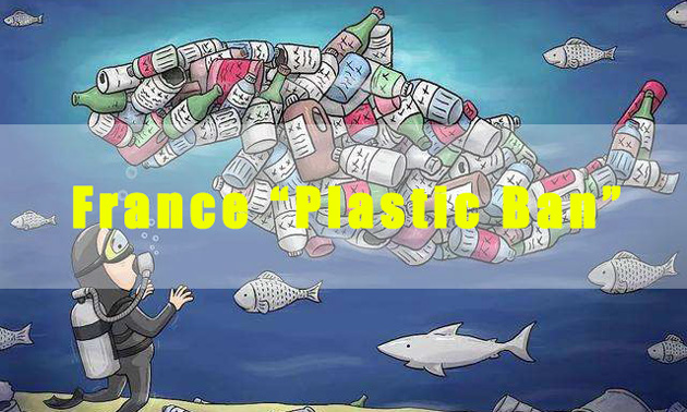 Larangan plastik global - Larangan plastik Perancis - mempromosikan penggunaan plastik biodegradable