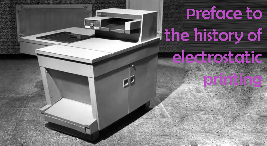 pengantar sejarah pencetakan elektrostatik